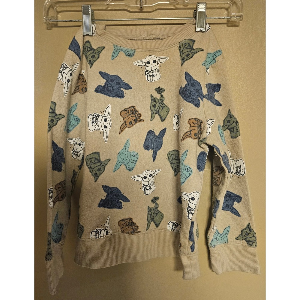 Star Wars Jumping Beans Baby Yoda Sweatshirt Kids Size 5 Crewneck Pullover